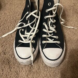 Converse Black and White High-Top Sneakers